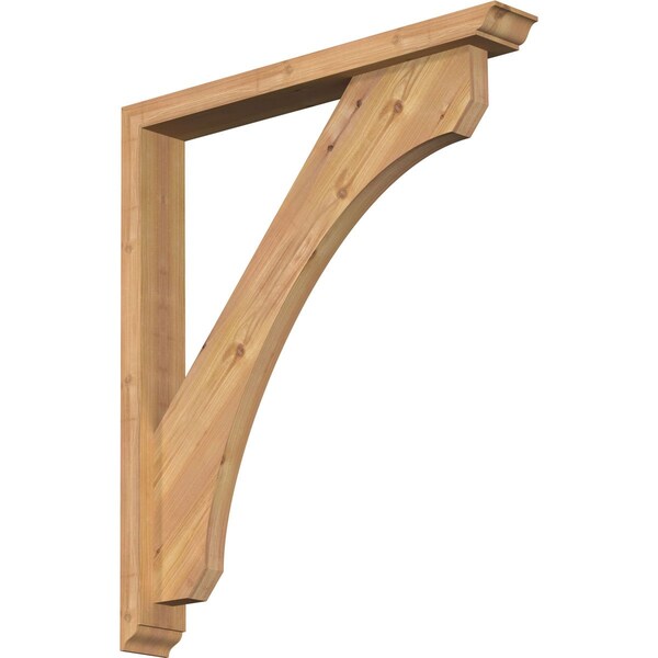 Ekena Millwork Legacy Traditional Smooth Bracket w/ Offset Brace, Western Red Cedar, 3 1/2"W x 26"D x 30"H BKT0402X26X30LEC01SWR - main